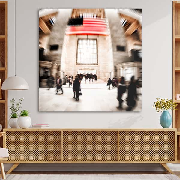 Die Eingangshallte der Grand Central Station in Manhattan in einem Raummilieu