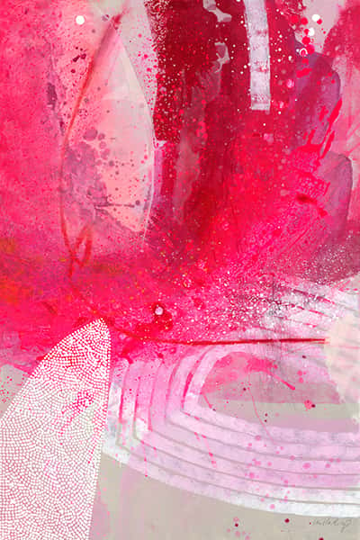 Verschieden intensive pink Töne auf einem grauen Hintergrund 