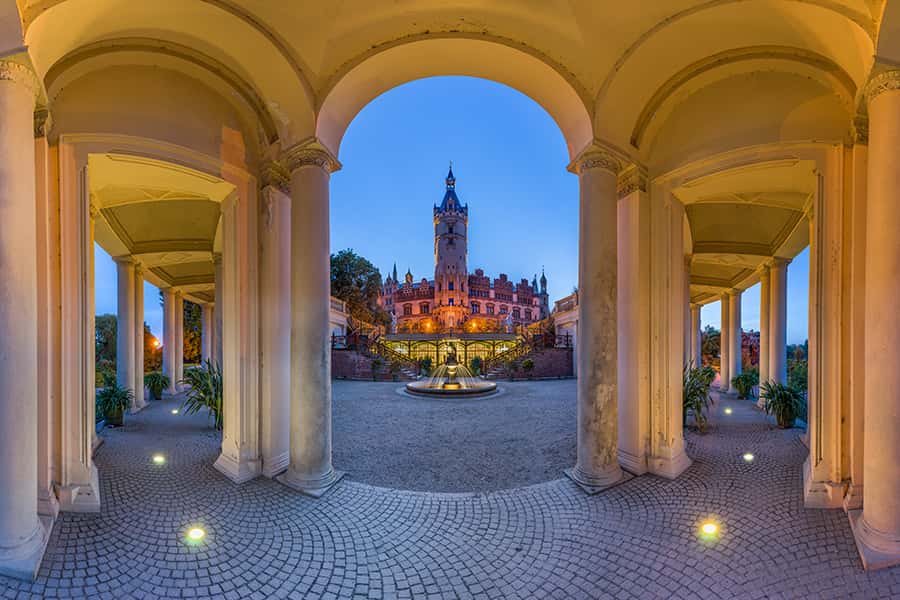 02 Wandbild Moritzburg Schloss | Städte